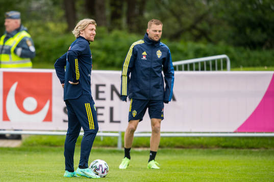 Emil Forsberg and Sebastian Larsson
