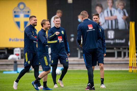 Goalkeeper Kristoffer Nordfeldt, Pierre Bengtsson, Emil