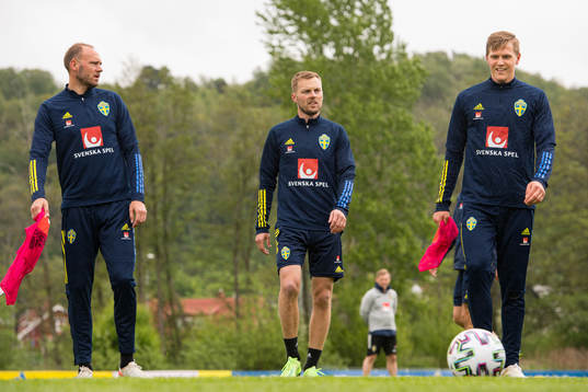 Andreas Granqvist, Sebastian Larsson and Joakim Nilsson