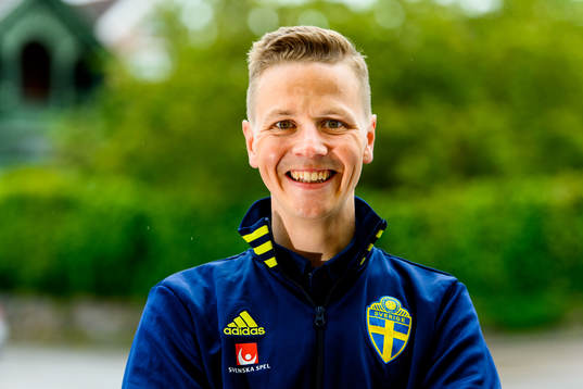 Goalkeeper coach Maths Elfvendal of the Swedish national
