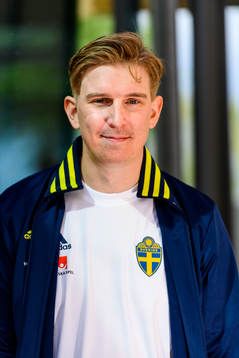 Social media manager Andreas Hård of the Swedish national