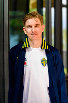 Social media manager Andreas Hård of the Swedish national