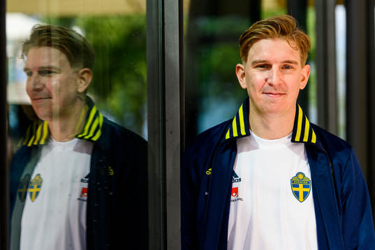 Social media manager Andreas Hård of the Swedish national
