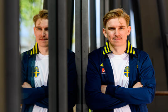 Social media manager Andreas Hård of the Swedish national