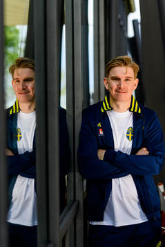 Social media manager Andreas Hård of the Swedish national