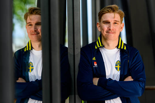 Social media manager Andreas Hård of the Swedish national