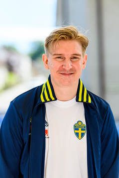 Social media manager Andreas Hård of the Swedish national