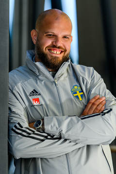 Press officer Jakob Kakembo Andersson of the Swedish