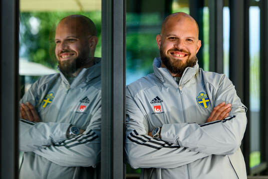 Press officer Jakob Kakembo Andersson of the Swedish