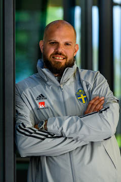 Press officer Jakob Kakembo Andersson of the Swedish