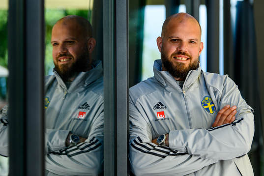 Press officer Jakob Kakembo Andersson of the Swedish