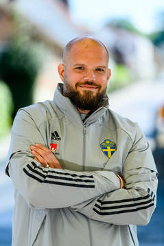 Press officer Jakob Kakembo Andersson of the Swedish