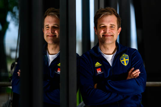 Doctor Jonas Werner of the Swedish national football team