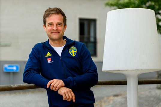 Doctor Jonas Werner of the Swedish national football team