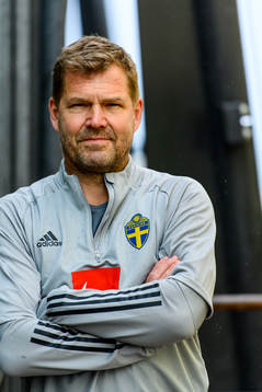 Kit manager Roger Jacobsson of the Swedish national