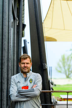 Kit manager Roger Jacobsson of the Swedish national