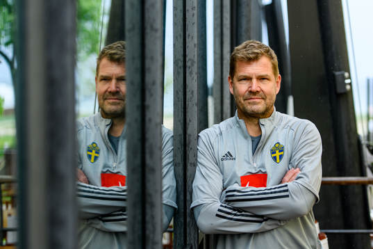 Kit manager Roger Jacobsson of the Swedish national