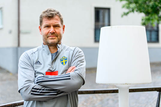 Kit manager Roger Jacobsson of the Swedish national