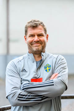 Kit manager Roger Jacobsson of the Swedish national