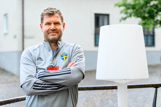 Kit manager Roger Jacobsson of the Swedish national