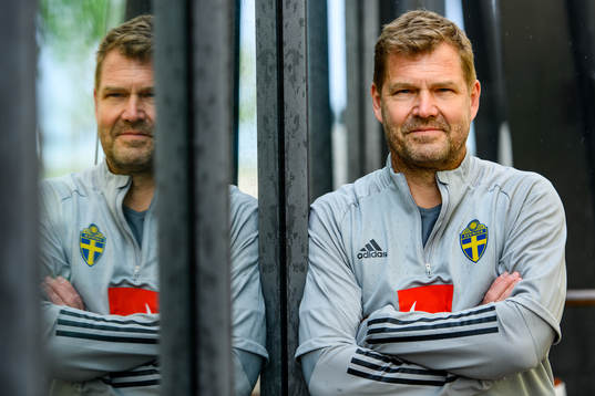 Kit manager Roger Jacobsson of the Swedish national