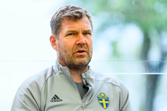 Kit manager Roger Jacobsson of the Swedish national