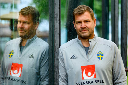 Kit manager Roger Jacobsson of the Swedish national