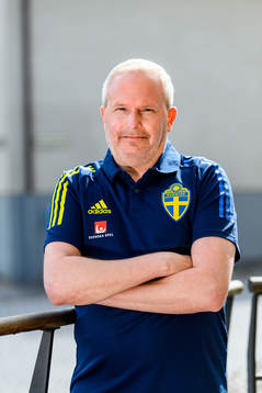 Kit manager Tommie Nilsson of the Swedish national football