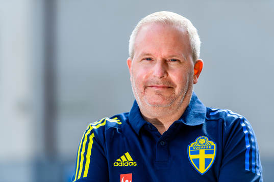 Kit manager Tommie Nilsson of the Swedish national football