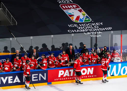 Players of Canada celebrate