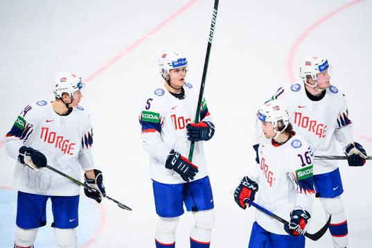 Erlend Lesund of Norway looks dejected