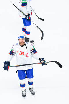 Martin Røymark of Norway looks dejected