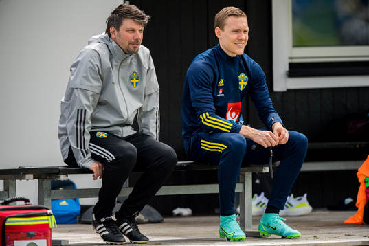 Sports psychologist Daniel Ekvall and Ludwig Augustinsson