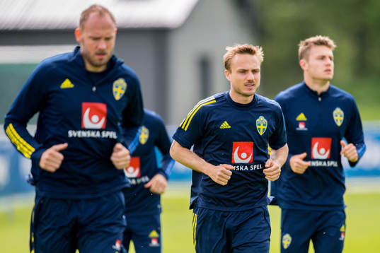 Andreas Granqvist, Pierre Bengtsson and Mattias Svanberg