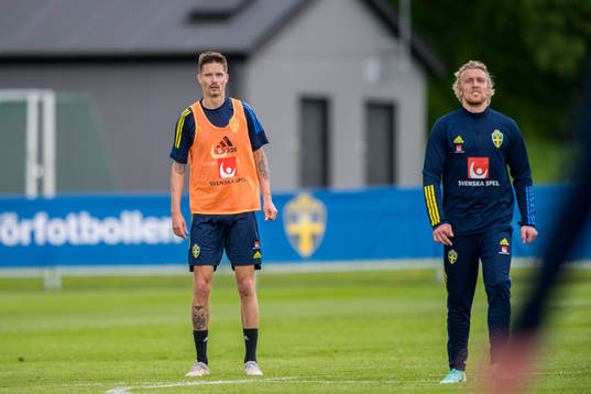 Mikael Lustig and Emil Forsberg