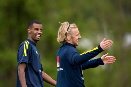 Alexander Isak and Emil Forsberg
