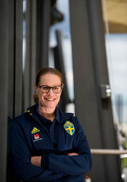Coordinator Cecilia Sandell poses for a portrait