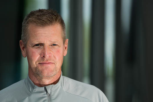 Masseur Anders Smith poses for a portrait