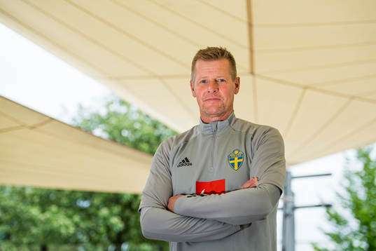 Masseur Anders Smith poses for a portrait