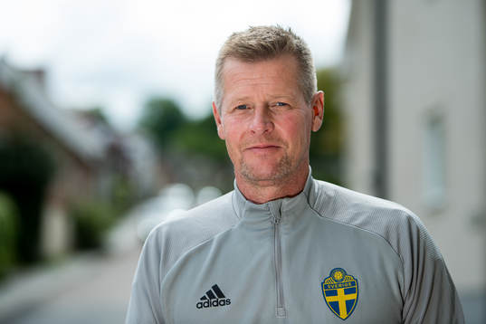 Masseur Anders Smith poses for a portrait