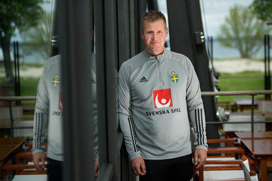 Masseur Anders Smith poses for a portrait