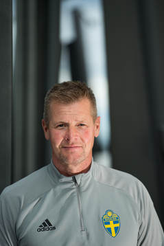 Masseur Anders Smith poses for a portrait