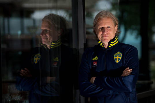Team manager Stefan Pettersson poses for a portrait