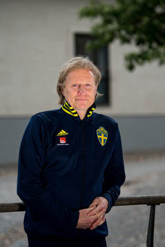 Team manager Stefan Pettersson poses for a portrait