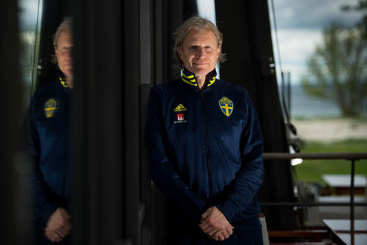 Team manager Stefan Pettersson poses for a portrait