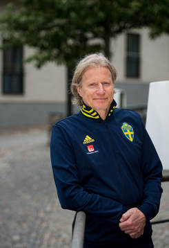 Team manager Stefan Pettersson poses for a portrait