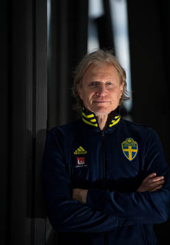 Team manager Stefan Pettersson poses for a portrait