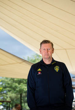 Assistant coach Peter Wettergren poses for a portrait