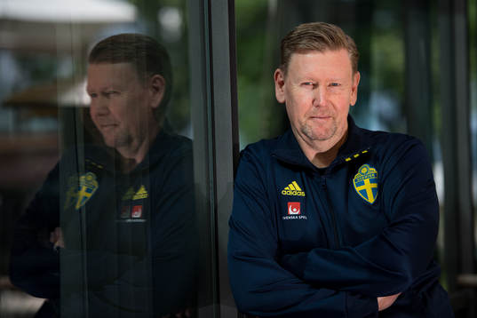 Assistant coach Peter Wettergren poses for a portrait