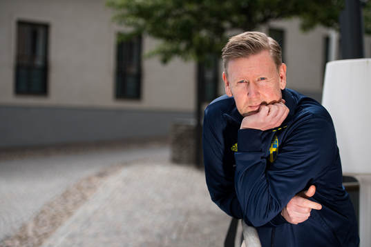 Assistant coach Peter Wettergren poses for a portrait